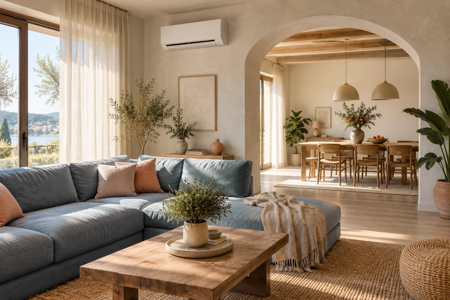 Un ambiente domestico luminoso e confortevole, immagine illustrativa